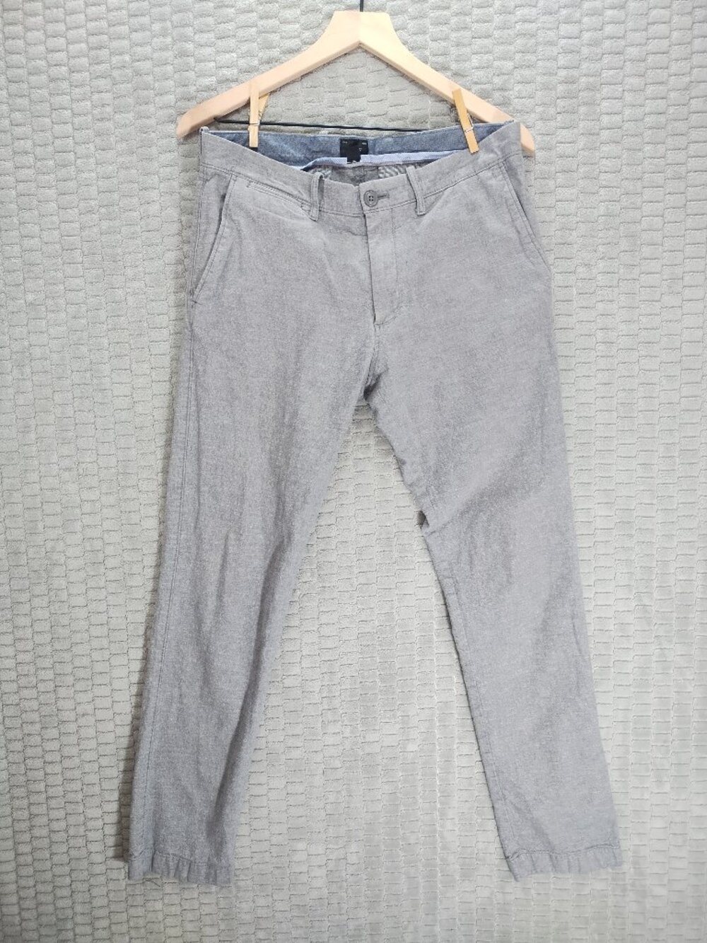 J.Crew Reimagined Gray Cotton Linen Pants 31X32